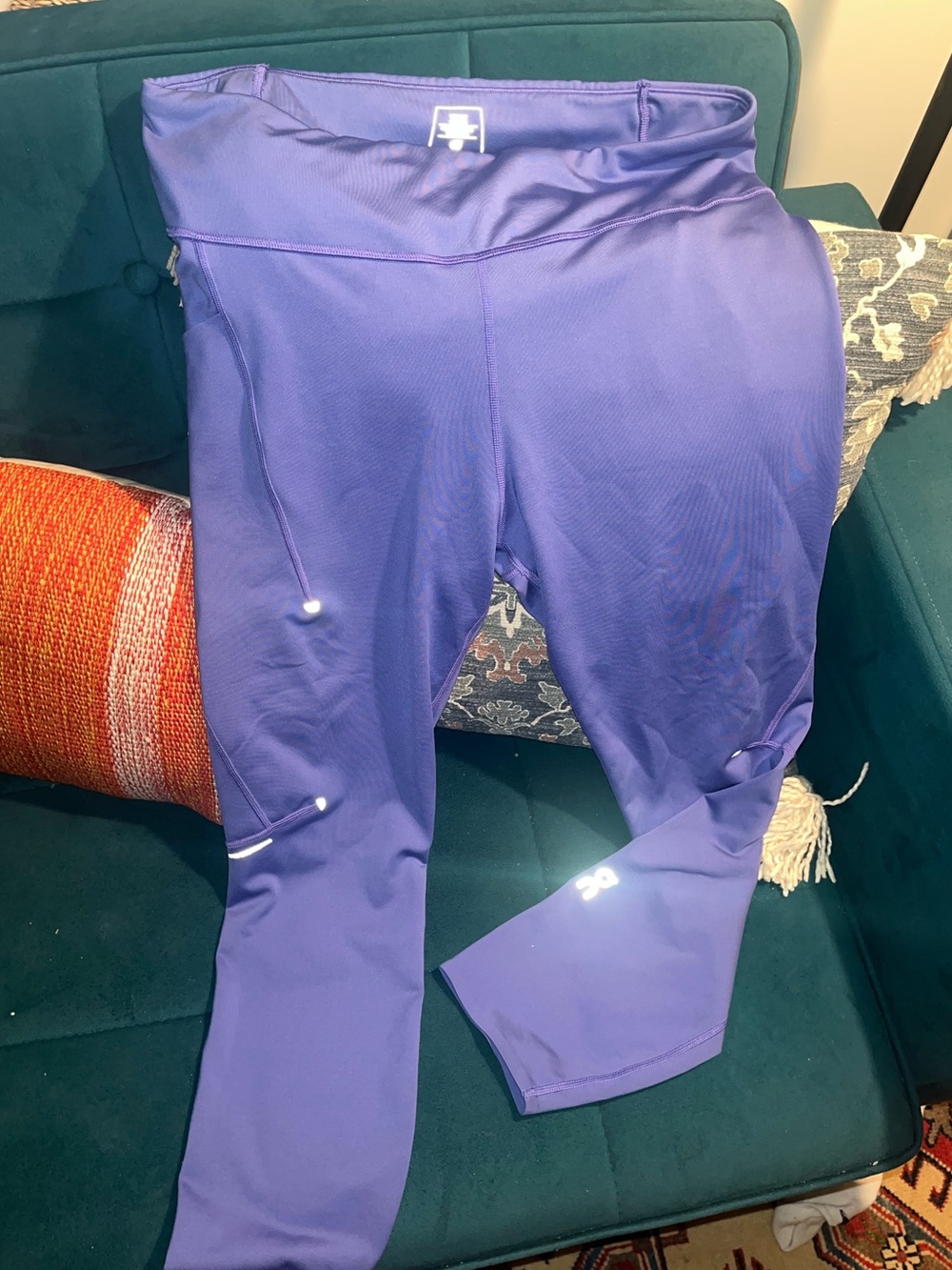 On Clouds 7/8 Performance Tights | XL | Periwinkle Leggings | EUC